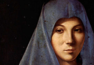 Antonello da Messina, Vergine Annunciata, particolare