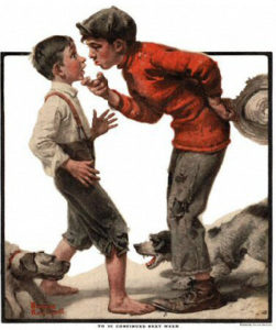 Norman Rockwell, Bully before, Bully after