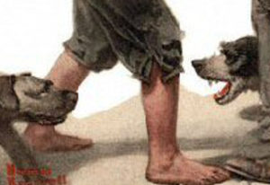 Norman Rockwell, Bully before, Bully after