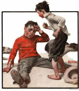 Norman Rockwell, Bully before, Bully after