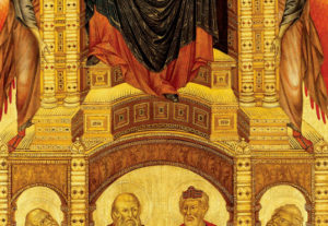 Cimabue, Madonna di Santa Trinita, particolare