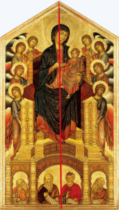 Cimabue, Madonna di Santa Trinita, particolare