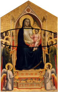 Giotto, Madonna di Ognissanti, particolare