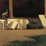 Interno di un chiostro di Giuseppe Abbati