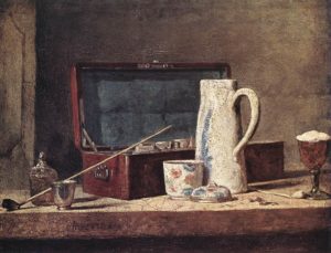 Natura morta con pipa di Jean-Baptiste-Sim&eacute;on Chardin