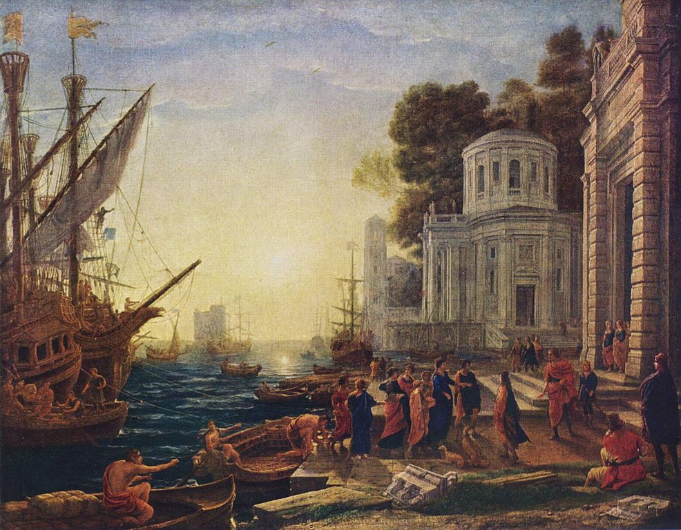Lo sbarco di Cleopatra a Tarso di Claude Lorrain