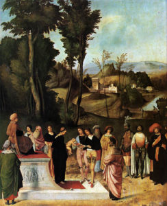 La prova di Mosè di Giorgione