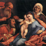 Sacra Famiglia di Lorenzo Lotto con i Santi Girolamo, Anna e Gioacchino