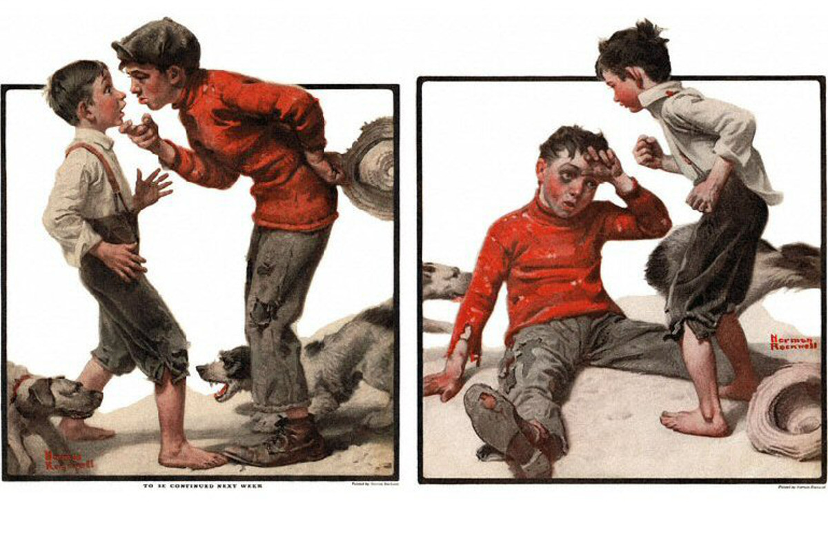 Norman Rockwell, Bully before, Bully After