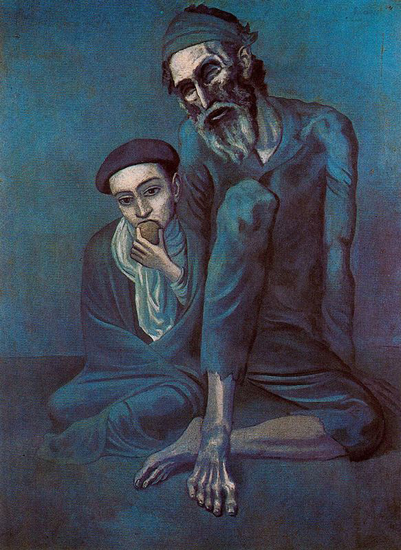 Vecchio cieco e ragazzo di Pablo Picasso