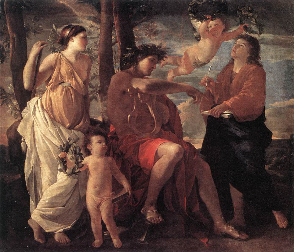 L'ispirazione del poeta di Nicola Poussin