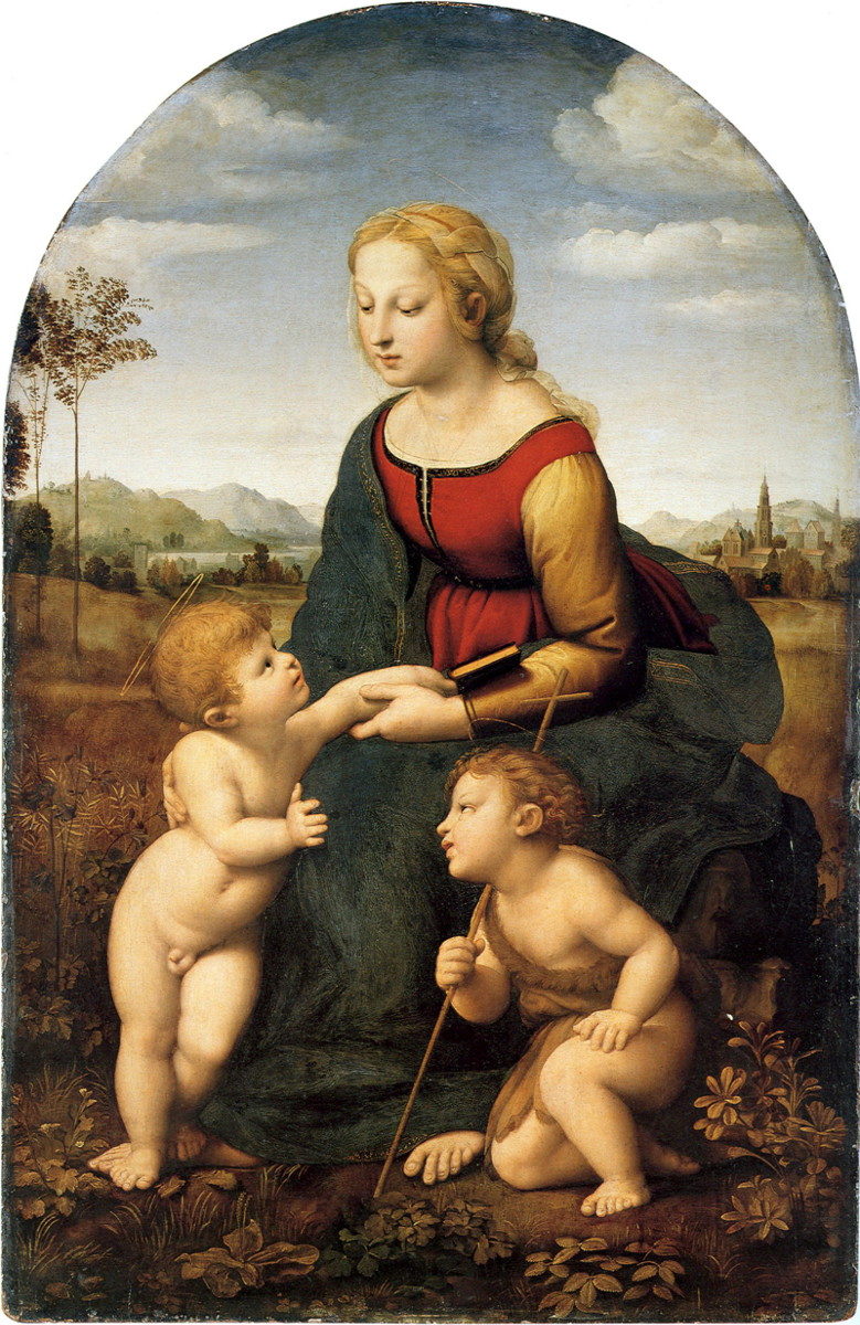 Madonna col bambino e San Giovannino (Belle Jardinière) di Raffaello Sanzio