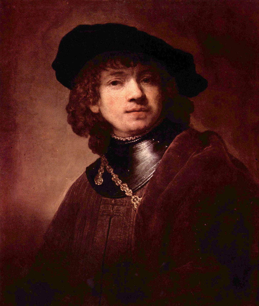 Autoritratto giovanile di Rembrandt Harmenszoon Van Rijn