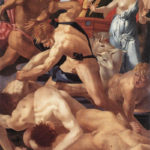 Mos&egrave; che difende le figlie di Jetro di Rosso Fiorentino