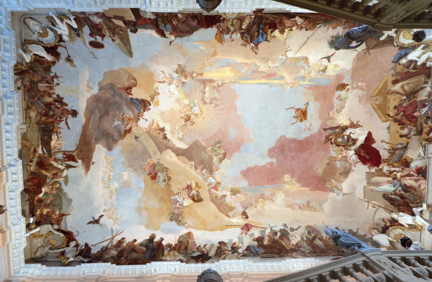 L’ Olimpo e i quattro continenti di Giambattista Tiepolo