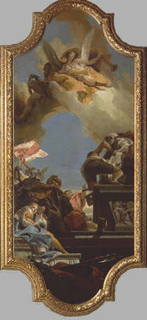 Erezione della statua di un imperatore di Giambattista Tiepolo