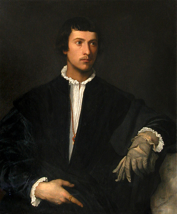 L'uomo dal guanto di Tiziano Vecellio