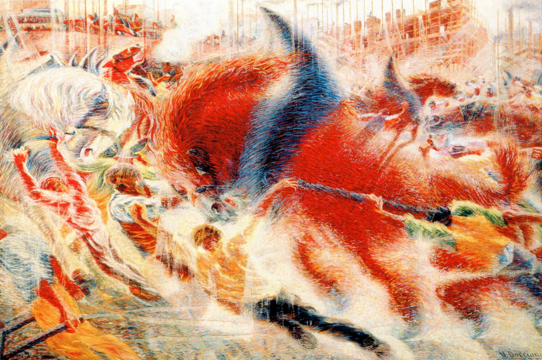 La città che sale di Umberto Boccioni