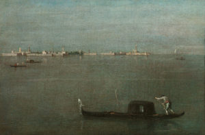 Gondole sulla laguna di Francesco Guardi