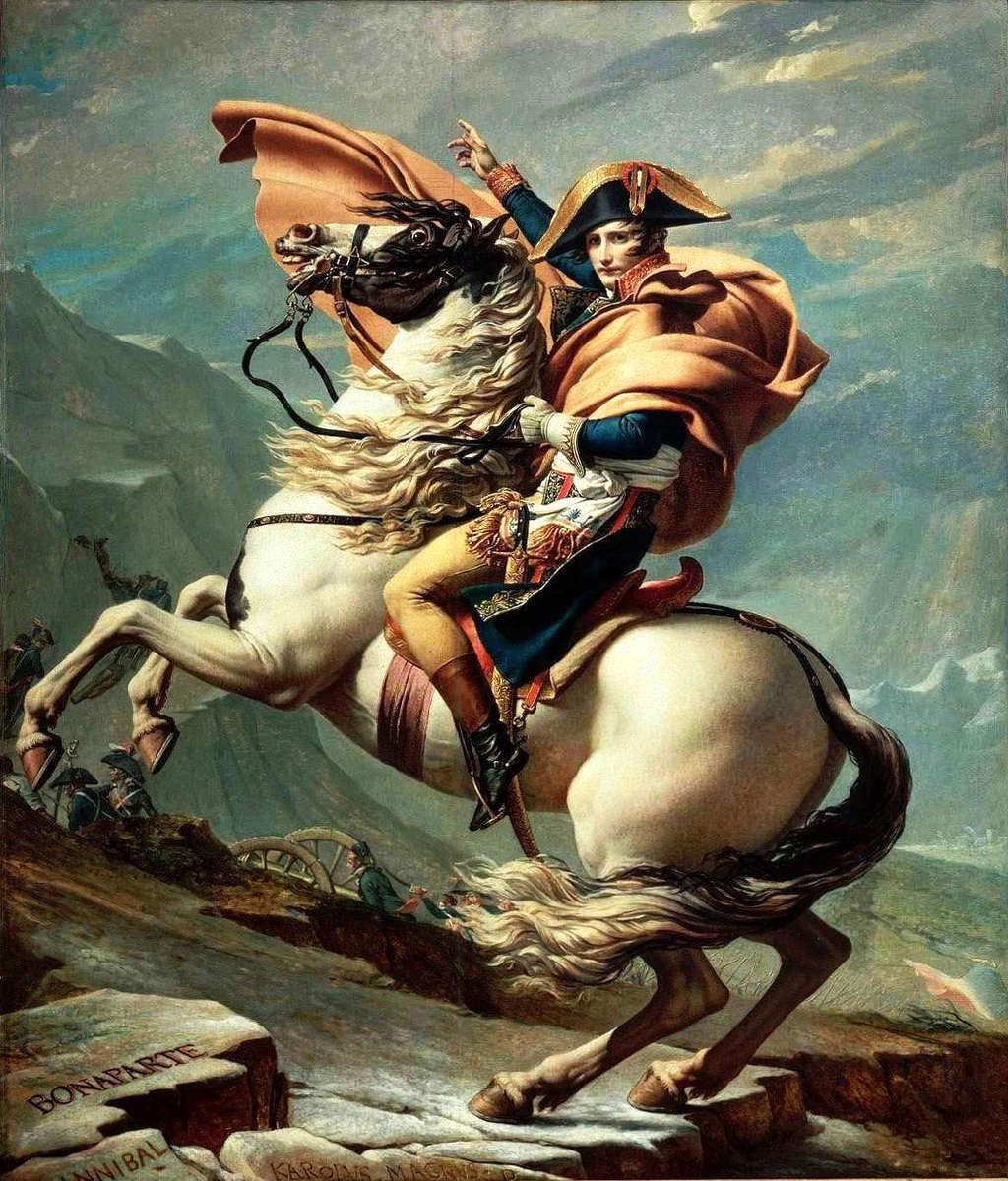 Napoleone Bonaparte al passaggio del Gran San Bernardo di Jacques-Louis David