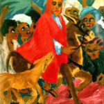 La vita di Cristo: entrata in Gerusalemme di Emil Nolde