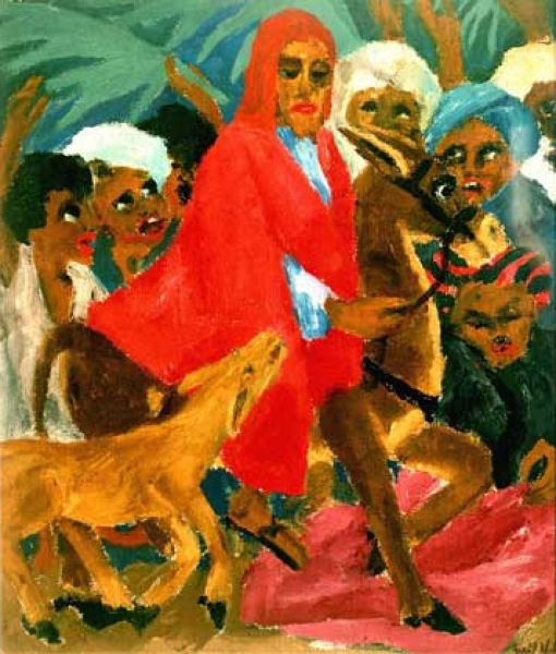 La vita di Cristo: entrata in Gerusalemme di Emil Nolde