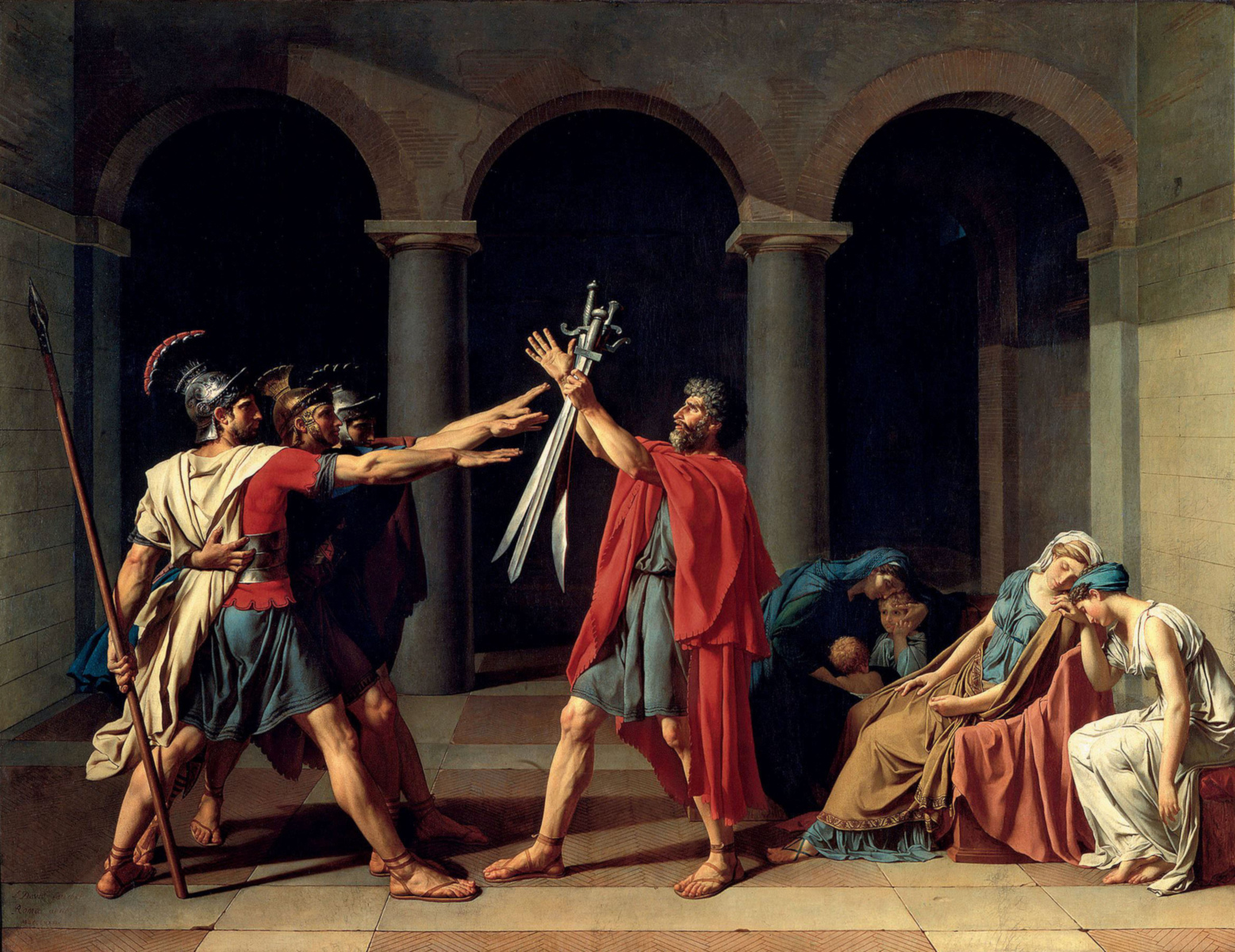 Il giuramento degli Orazi di Jacques-Louis David