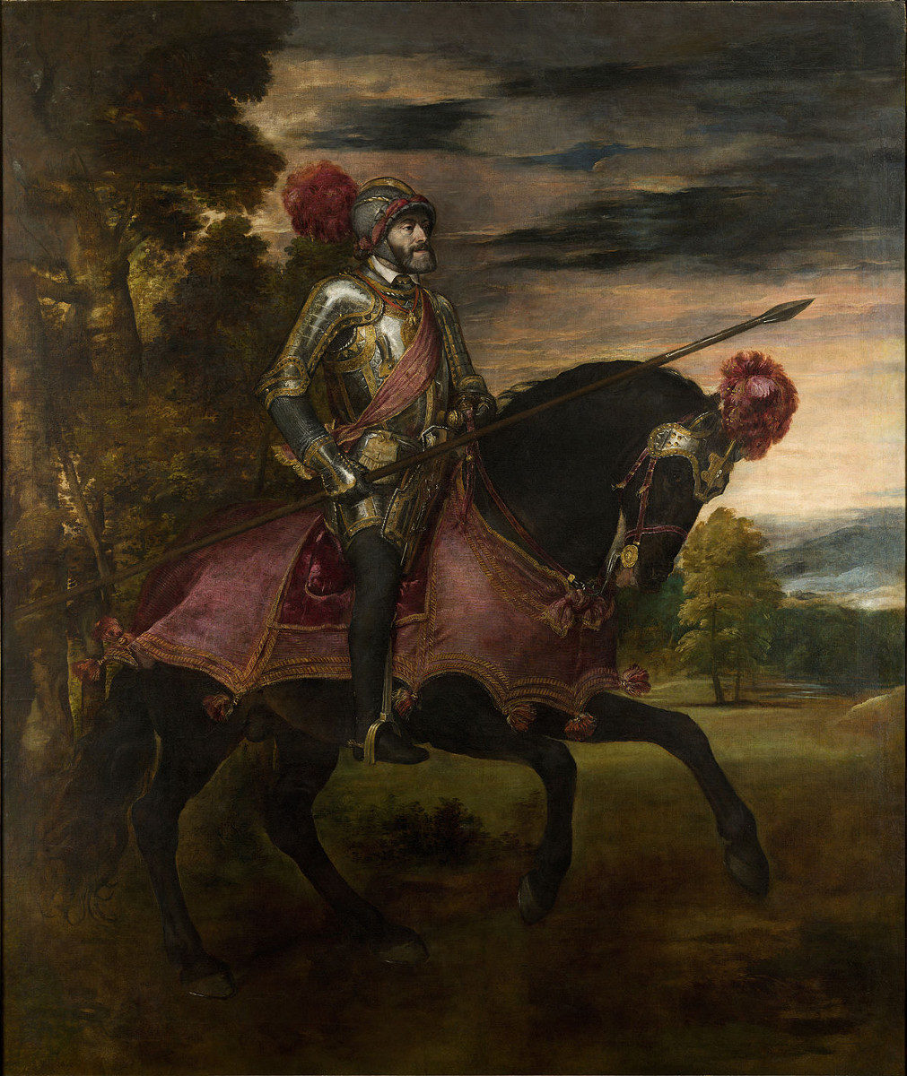 Ritratto di Carlo V a cavallo di Tiziano Vecellio