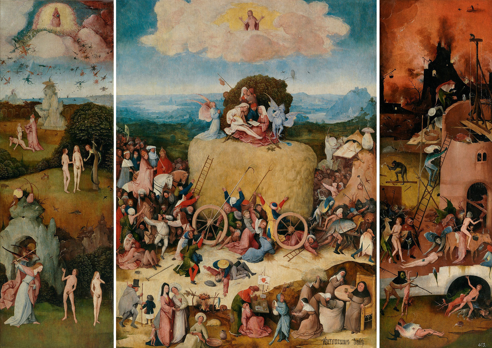 Il carro di fieno di Hieronymus Bosch