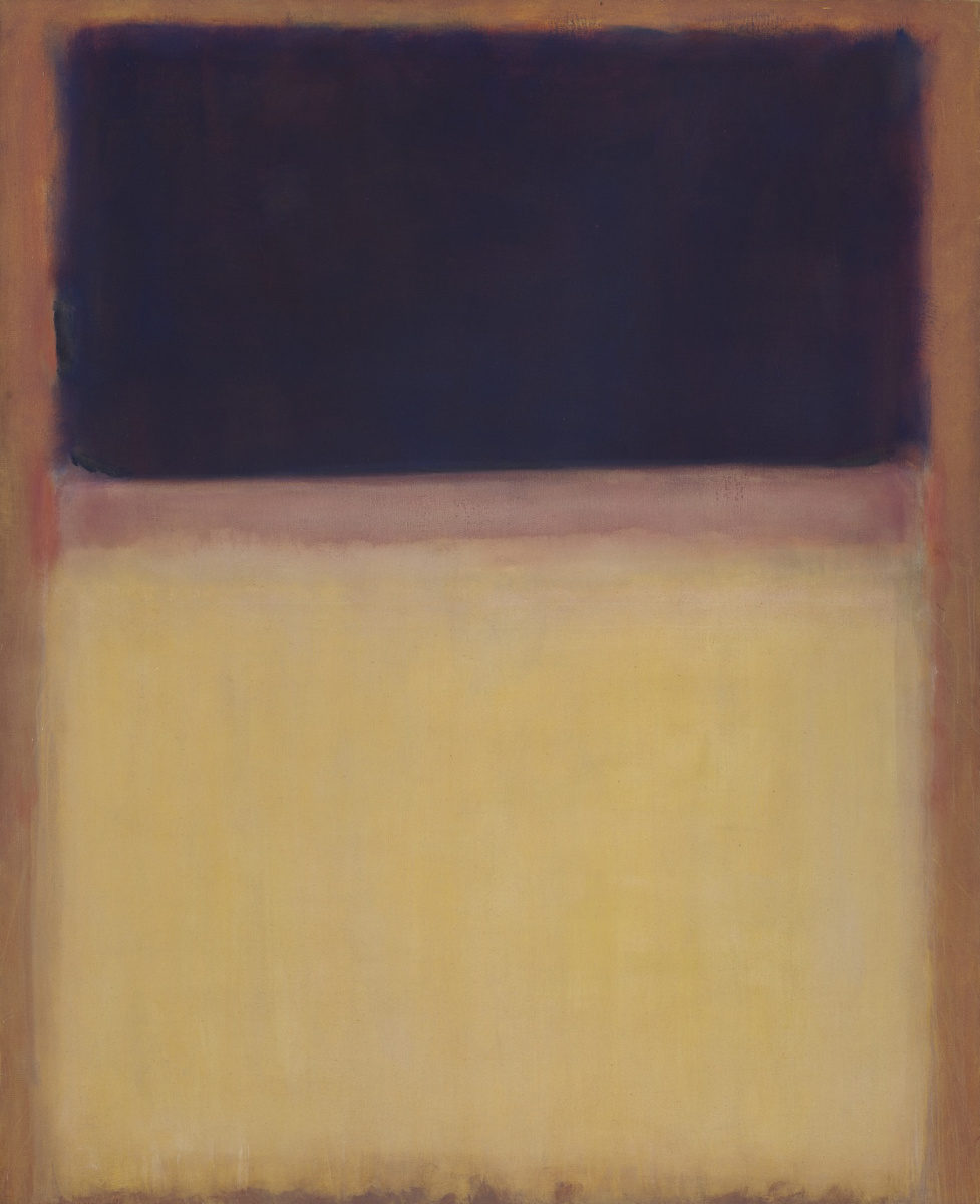 Numero 9, Dark over Light Earth/Violet and yellow in Rose di Mark Rothko