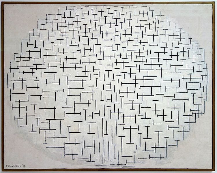 Composizione n°10 (molo e oceano) (Pier and Ocean) di Piet Mondrian