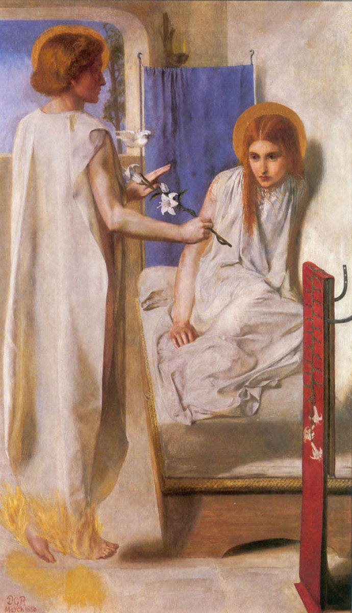 Ecce ancilla Domini di Dante Gabriel Rossetti
