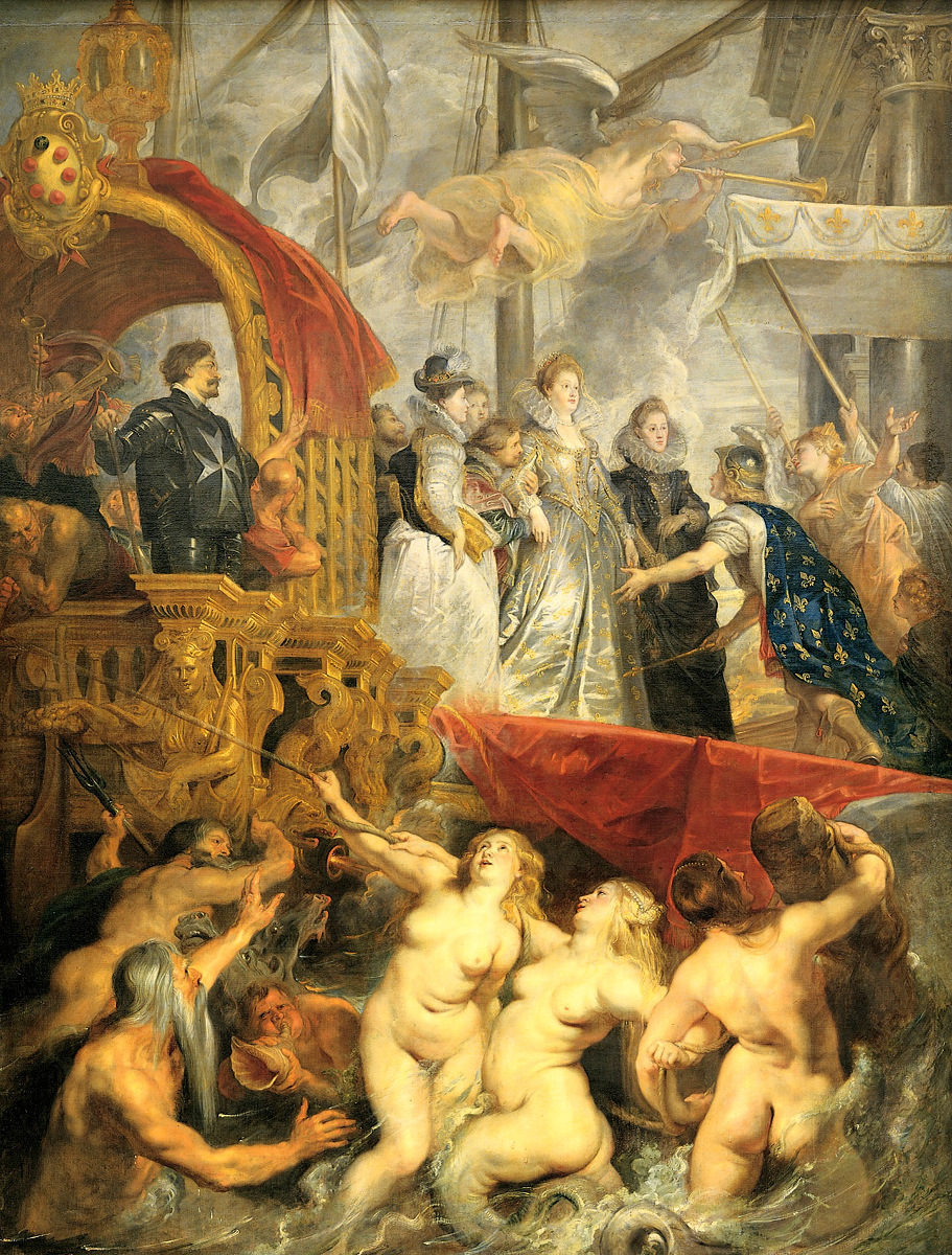L'arrivo di Maria De Medici a Marsiglia di Pieter Paul Rubens