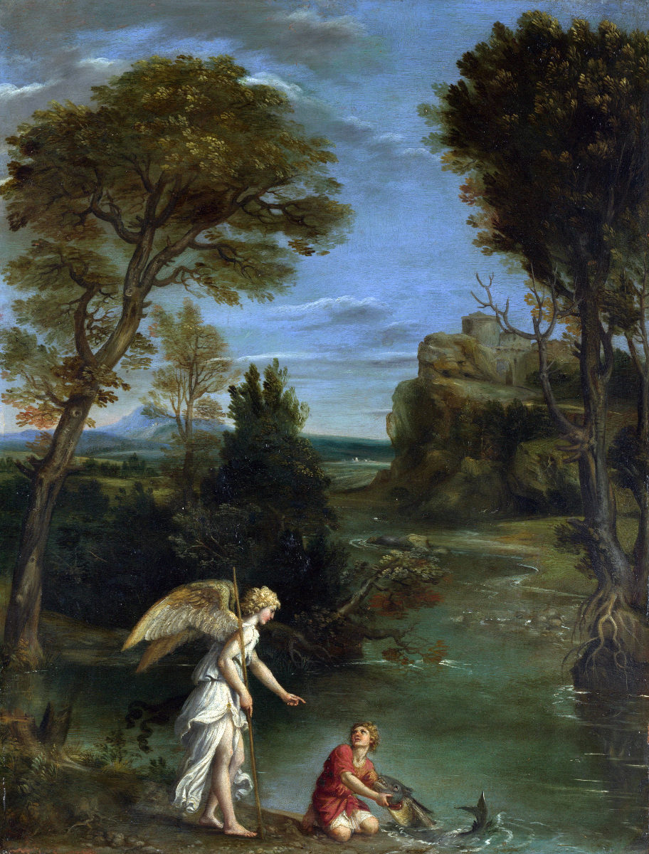 Paesaggio con Tobias e l’angelo del Domenichino