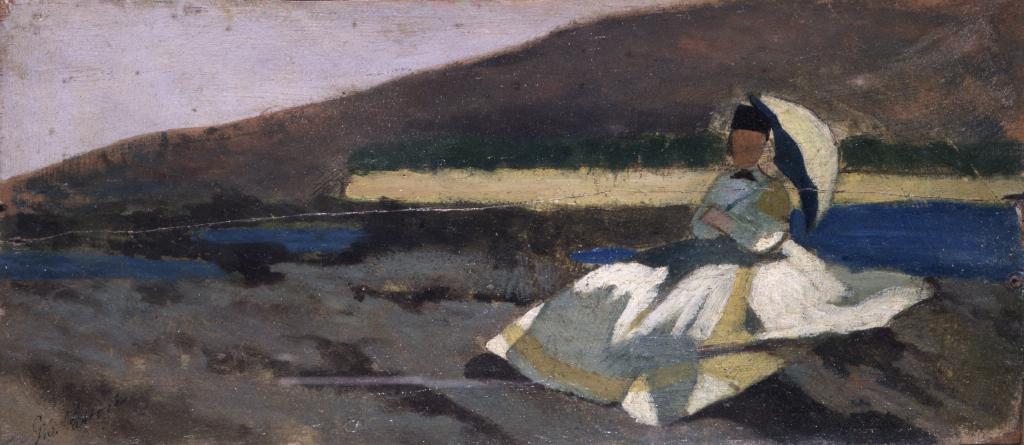 Signora all’aperto di Giovanni Fattori