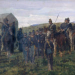 Episodio della battaglia di Custoza. Il principe Amedeo Ferito viene accompagnato dall’ambulanza di Giovanni Fattori