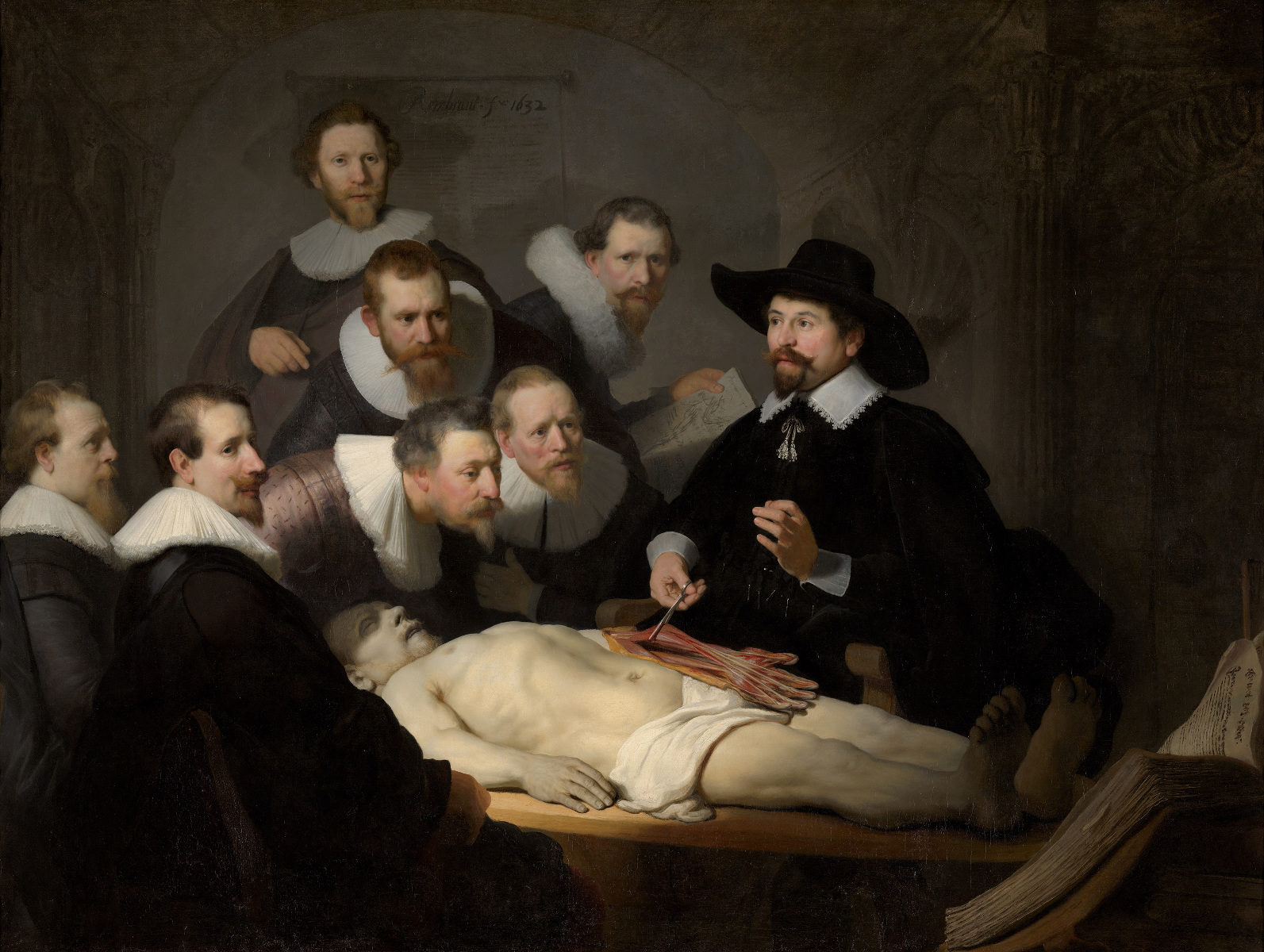 Lezione di anatomia del dottor Tulp di Rembrandt van Rijn