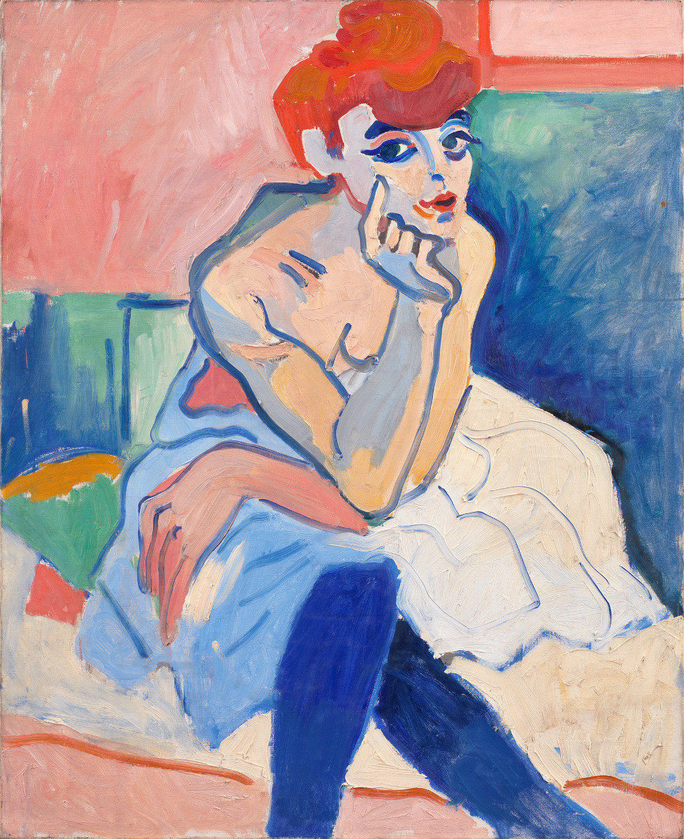 Donna in camicia di André Derain
