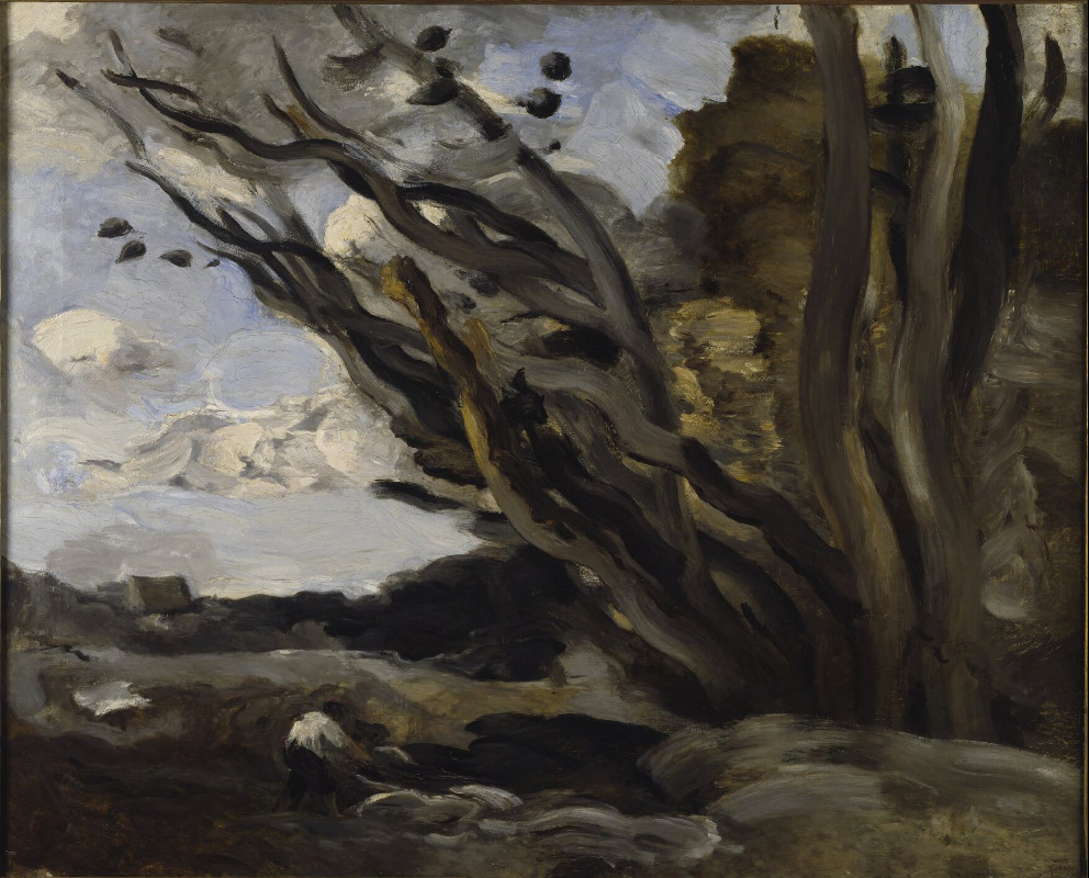 La ventata di Jean-Baptiste Camille Corot