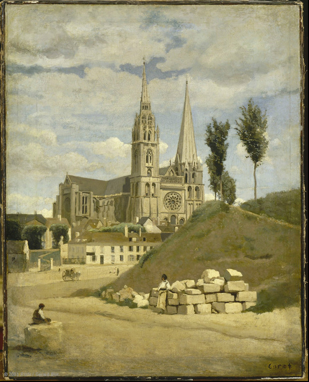 La cattedrale di Chartres di Jean-Baptiste Camille Corot