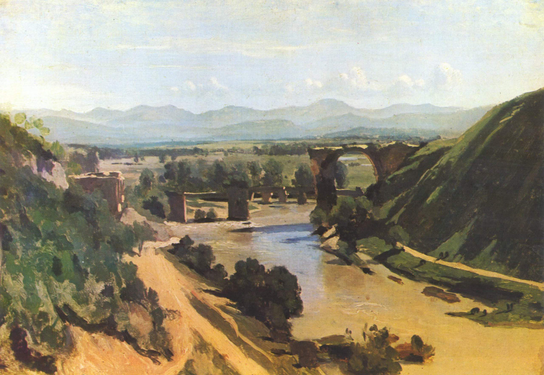 Ponte di Narni di Jean-Baptiste Camille Corot