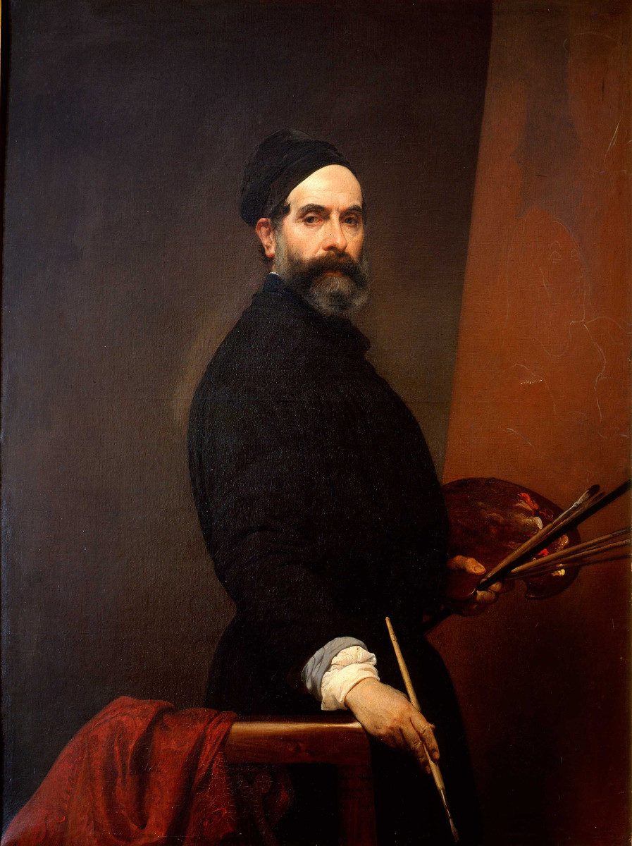 Autoritratto a 57 anni di Francesco Hayez
