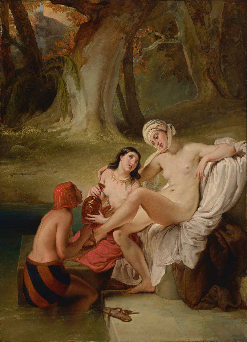Betsabea al bagno di Francesco Hayez