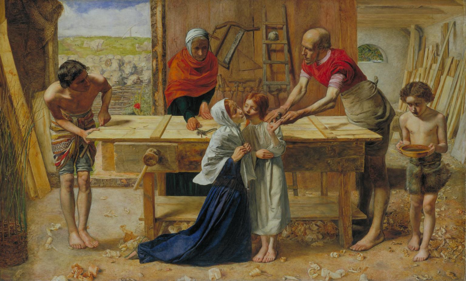 Gesù nella casa dei genitori di John Everett Millais