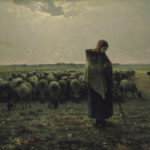 Pastorella con il suo gregge di Jean-François Millet