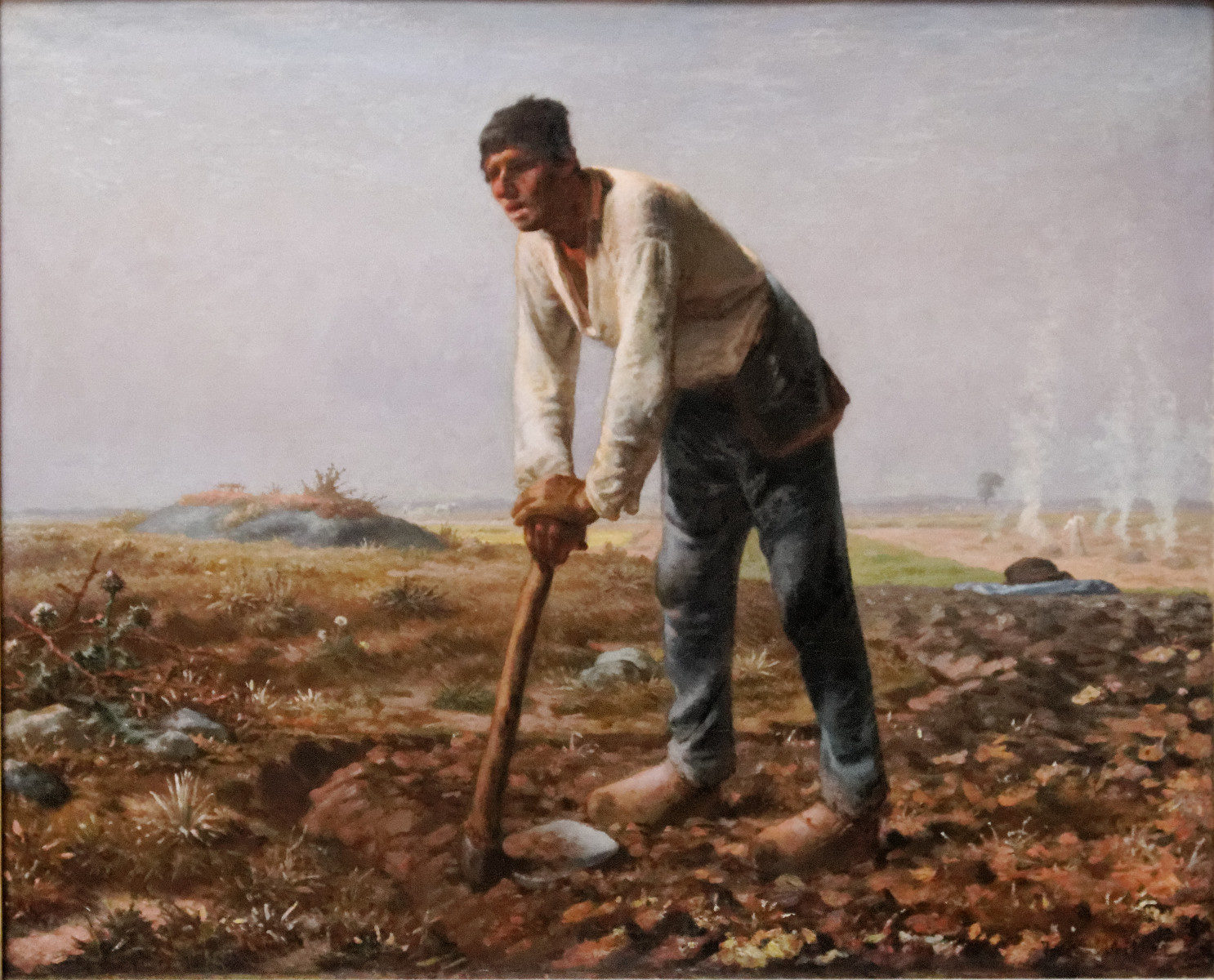 Uomo con una zappa di Jean-François Millet