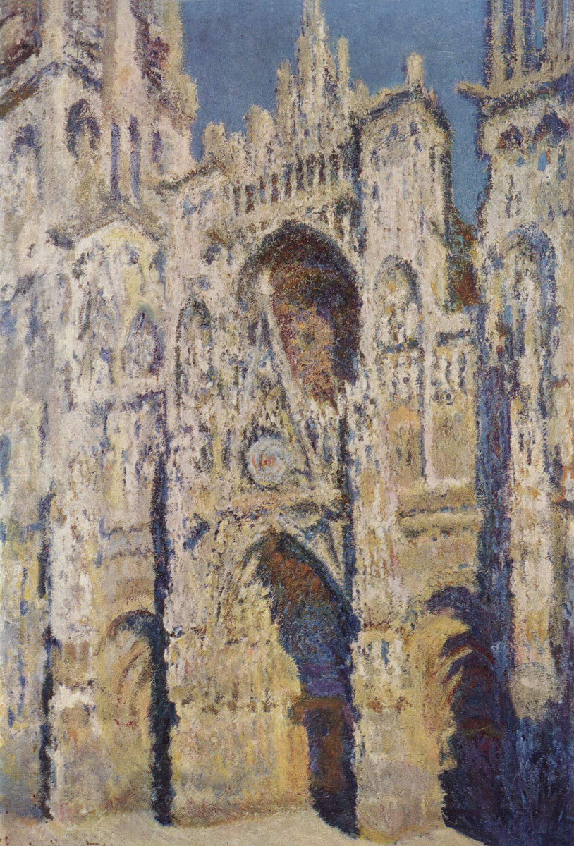 La cattedrale di Rouen in pieno sole di Claude Monet