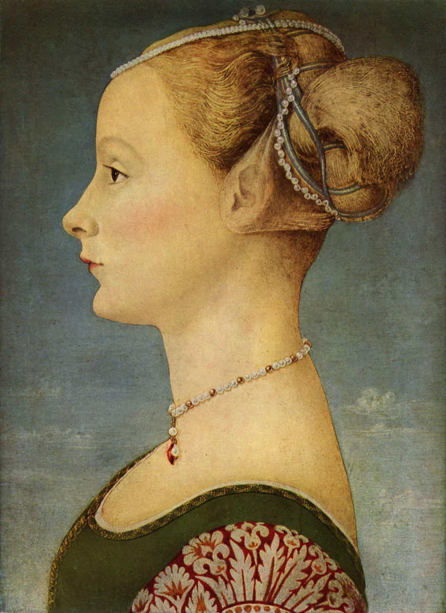 Ritratto di giovane donna di Piero di Iacopo D'Antonio Benci detto Piero del Pollaiolo