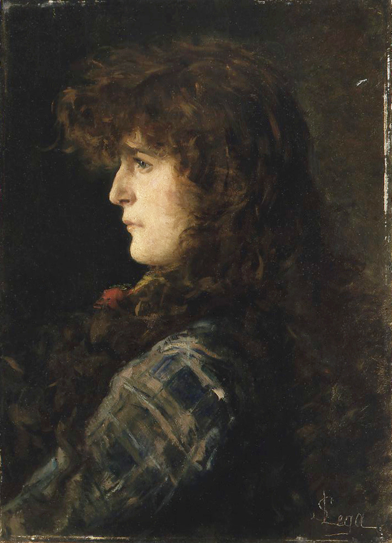 Testa di donna o Gabbrigiana di Silvestro Lega