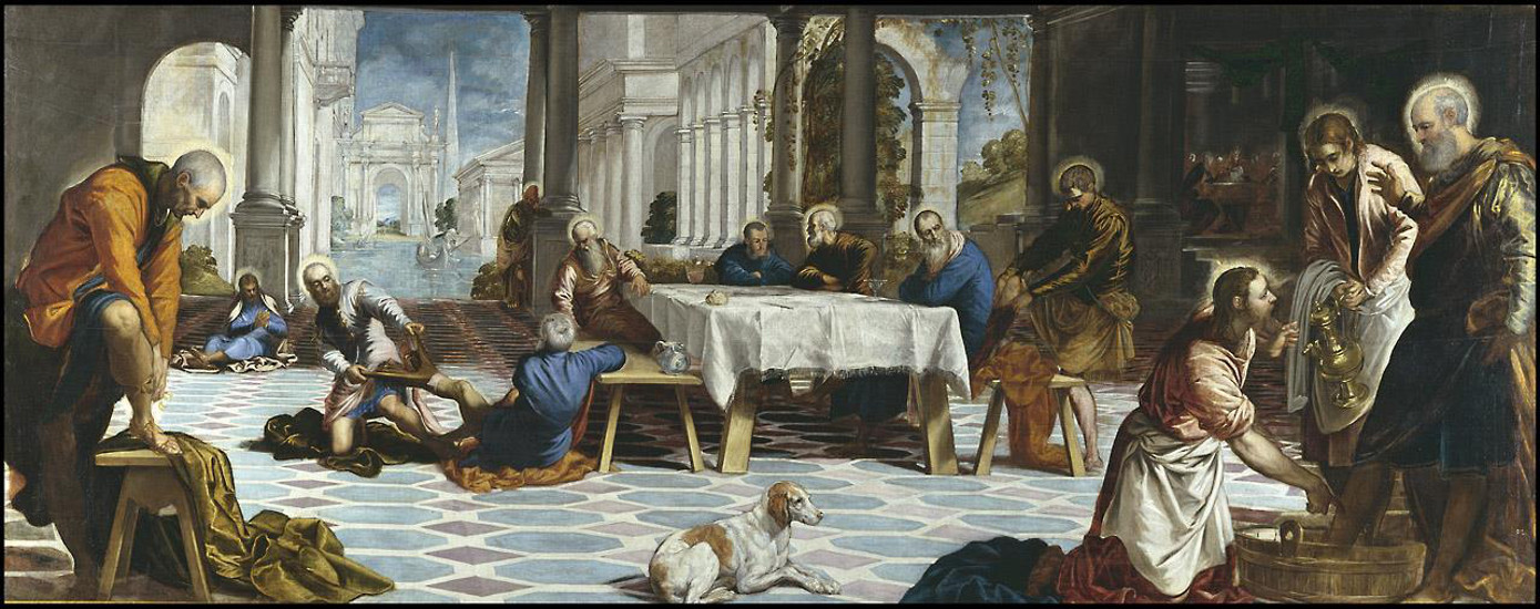 La lavanda dei piedi di Jacopo Robusti detto il Tintoretto